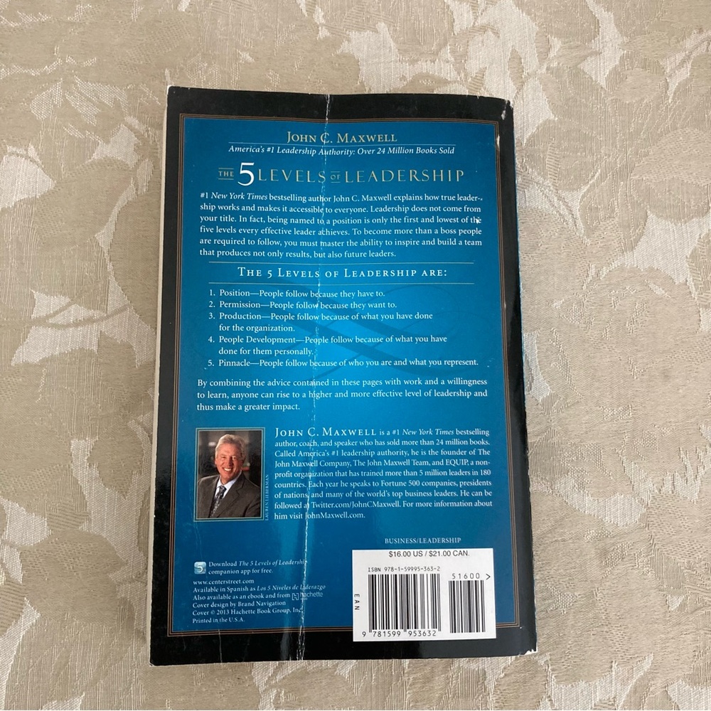 The 5 Levels of Leadership: Proven Steps to Maximize Your Potential Soft Cover - Picture 3 of 5